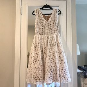 Tracy Reese White Eyelet Dress